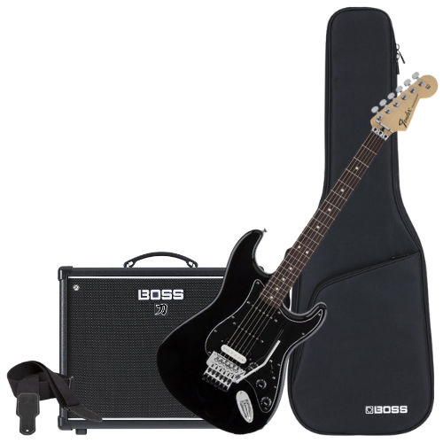 Jólatilboð á Fender gítar með Boss Katana 50 magnara og fylgihlutum