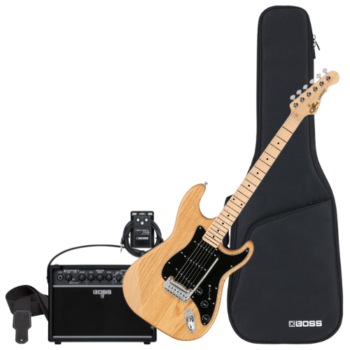 Fermingartilboð: G&L gítar, Boss Katana MiniX magnari, taska, snúra og ól