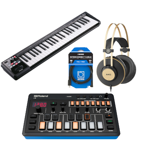 Sumartilboð: Roland Aira Compact með Midi hljómborði og fylgihlutum